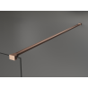 Mexen Kioto Walk-in zuhanyfal 70 x 200 cm, bronz 8 mm, csiszolt réz - 800-070-101-65-32