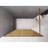 Mexen Kioto Walk-in zuhanyfal 70 x 200 cm, bronz 8 mm, csiszolt réz - 800-070-101-65-32