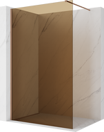 Mexen Kioto Walk-in zuhanyfal 110 x 200 cm, 8 mm bronz, kefélt réz - 800-110-101-65-32
