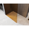 Mexen Kioto panou de duș Walk-in 110 x 200 cm, bronz 8 mm, negru - 800-110-101-70-32