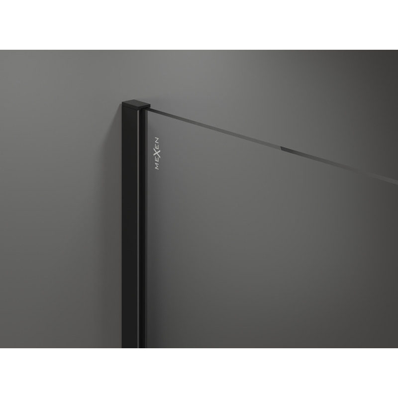 Mexen Kioto perete de duș Walk-in 130 x 200 cm, bronz 8 mm, negru - 800-130-101-70-32