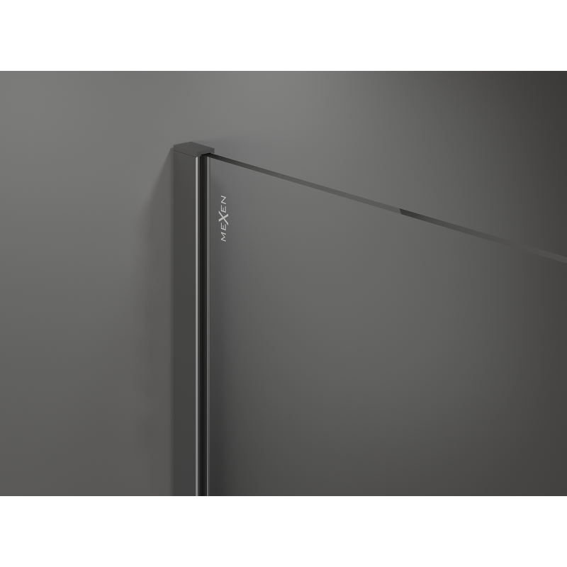 Mexen Kioto Walk-in zuhanyfal 130 x 200 cm, bronz 8 mm, gun metal - 800-130-101-95-32
