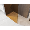 Mexen Kioto Walk-in zuhanyfal 70 x 200 cm, bronz 8 mm, matt nikkel - 800-070-101-97-32