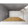 Mexen Kioto Walk-in zuhanyfal 130 x 200 cm, bronz 8 mm, matt nikkel - 800-130-101-97-32