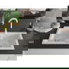 Mexen Mario 2-medencés gránit mosogató konyhai csapteleppel Telma, Fehér - 6504-20-670200-20