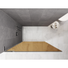 Mexen Kioto L perete de duș Walk-in 90 x 200 cm, bronz, crom - 800-090-103-01-32