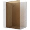 Mexen Kioto L perete de duș Walk-in 90 x 200 cm, bronz, alb - 800-090-103-20-32