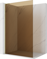 Mexen Kioto L Walk-in zuhanyfal 110 x 200 cm, bronz, arany csiszolt - 800-110-103-55-32