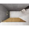 Mexen Kioto L Walk-in zuhanyfal 120 x 200 cm, bronz, arany kefélt - 800-120-103-55-32