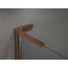 Mexen Kioto L Panou de duș Walk-in 90 x 200 cm, bronz, aur roz - 800-090-103-60-32