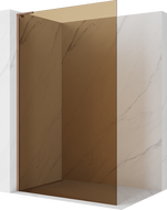 Mexen Kioto L Walk-in zuhanyfal 120 x 200 cm, bronz, csiszolt réz - 800-120-103-65-32