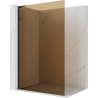 Mexen Kioto L Perete de duș Walk-in 70 x 200 cm, bronz, negru - 800-070-103-70-32