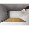 Mexen Kioto L Perete de duș Walk-in 70 x 200 cm, bronz, negru - 800-070-103-70-32