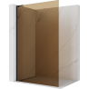 Mexen Kioto L panou de duș Walk-in 90 x 200 cm, bronz, negru - 800-090-103-70-32