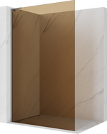 Mexen Kioto L Walk-in zuhanyfal 90 x 200 cm, bronz, gun metal - 800-090-103-95-32