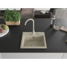 Mexen Milo gránit mosogató 1 rekesszel és konyhai csapteleppel Telma, bézs - 6505-69-670200-69