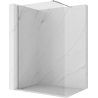 Mexen Kioto-P perete de duș Walk-in 70 x 200 cm, transparent 8 mm, crom - 800-070-101-01-00-P