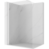Mexen Kioto-P perete de duș Walk-in 100 x 200 cm, transparent 8 mm, alb - 800-100-101-20-00-P