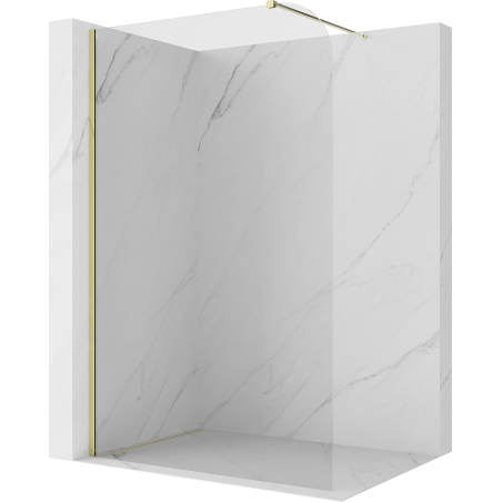 Mexen Kioto-P Walk-in zuhanyfal 110 x 200 cm, átlátszó 8 mm, arany - 800-110-101-50-00-P