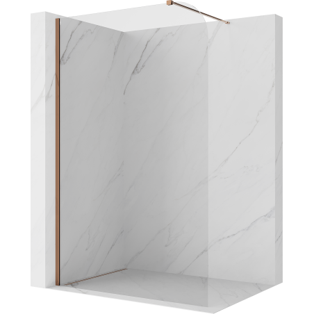 Mexen Kioto-P Walk-in zuhanyfal 70 x 200 cm, átlátszó 8 mm, rózsaarany - 800-070-101-60-00-P