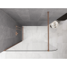 Mexen Kioto-P Panou de duș Walk-in 130 x 200 cm, transparent 8 mm, cupru periat - 800-130-101-65-00-P