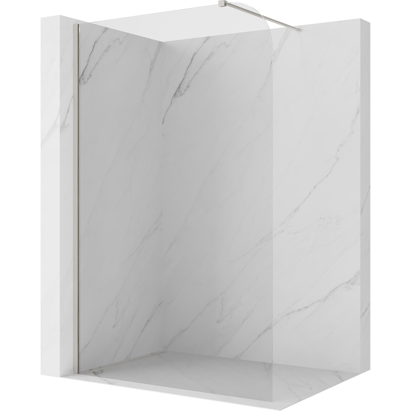 Mexen Kioto-P Perete de duș Walk-in 80 x 200 cm, transparent 8 mm, nichel periat - 800-080-101-97-00-P