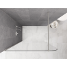 Mexen Kioto-P Walk-in zuhanyfal 120 x 200 cm, átlátszó 8 mm, szálcsiszolt nikkel - 800-120-101-97-00-P