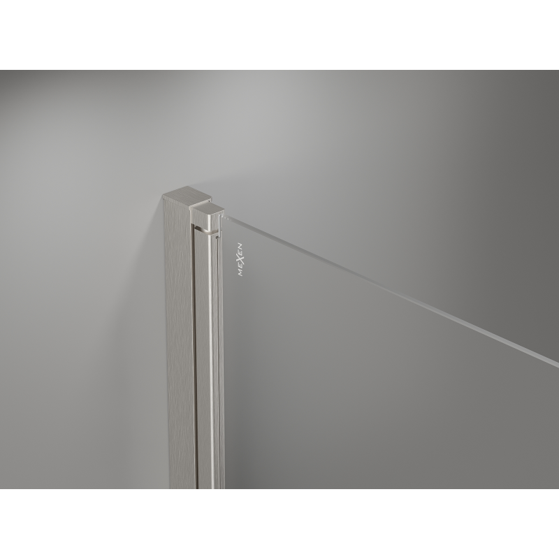 Mexen Mist-B uși de duș batante 80 cm, transparent, nichel periat - 8A2-080-000-97-00