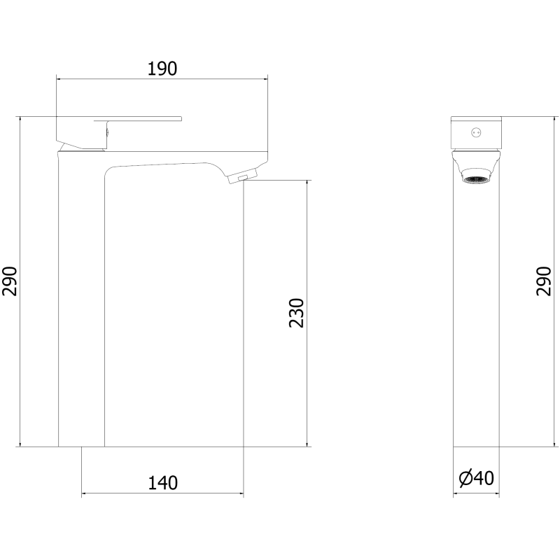 Mexen Royo magas, fehér mosdócsaptelep - 72210-20