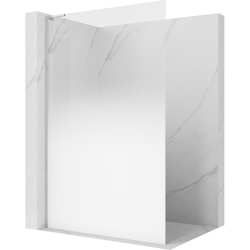 Mexen Kioto L Walk-in zuhanyfal 90 x 200 cm, fehér ombre 8 mm, króm - 800-090-103-01-86