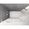 Mexen Kioto L Walk-in zuhanyfal 80 x 200 cm, fehér ombre 8 mm, fehér - 800-080-103-20-86