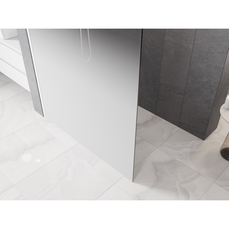 Mexen Kioto L Walk-in zuhanyfal 80 x 200 cm, fehér ombre 8 mm, fehér - 800-080-103-20-86