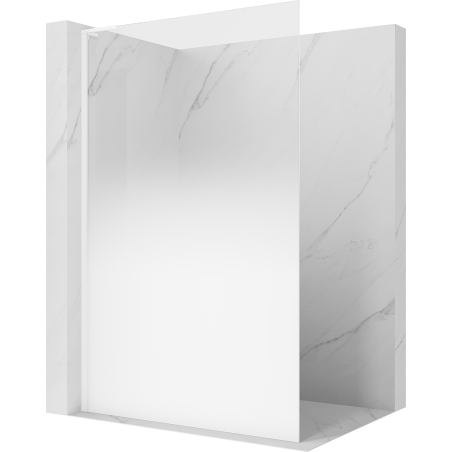 Mexen Kioto L Walk-in zuhanyfal 80 x 200 cm, fehér ombre 8 mm, fehér - 800-080-103-20-86