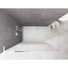 Mexen Kioto L Walk-in zuhanyfal 90 x 200 cm, ombre fehér 8 mm, fehér - 800-090-103-20-86