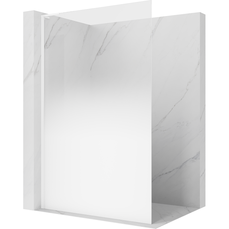 Mexen Kioto L Walk-in zuhanyfal 90 x 200 cm, ombre fehér 8 mm, fehér - 800-090-103-20-86