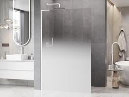 Mexen Kioto L Walk-in Zuhanyfal 110 x 200 cm, fehér ombre 8 mm, fehér - 800-110-103-20-86