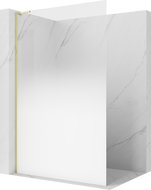 Mexen Kioto L Walk-in zuhanyfal 80 x 200 cm, fehér ombre 8 mm, arany - 800-080-103-50-86