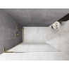 Mexen Kioto L Walk-in zuhanyfal 90 x 200 cm, fehér ombre 8 mm, arany - 800-090-103-50-86