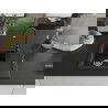 Chiuvetă granit Mexen Enzo, 1 compartiment cu scurgător și baterie Telma, negru/argintiu - 6506-73-670200-70
