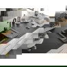 Mexen Enzo chiuvetă de granit cu un compartiment, cu picurător și  baterie de bucătărie Telma, Neagră/Aurie - 6506-75-670200-70