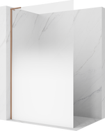 Mexen Kioto L Walk-in 70 x 200 cm-es zuhanyfal, fehér ombre, 8 mm, sárgaréz, kefélt - 800-070-103-65-86