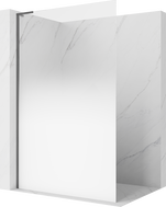Mexen Kioto L Walk-in zuhanyfal 70 x 200 cm, fehér ombre 8 mm, fegyverszürke csiszolt - 800-070-103-66-86