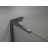 Mexen Kioto L perete duș Walk-in 80 x 200 cm, ombre albă 8 mm, gri armă periat - 800-080-103-66-86
