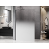 Mexen Kioto L Walk-in zuhanyfal 90 x 200 cm, fehér ombre 8 mm, gun gray kefe - 800-090-103-66-86