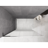 Mexen Kioto L Walk-in zuhanyfal 90 x 200 cm, fehér ombre 8 mm, gun gray kefe - 800-090-103-66-86
