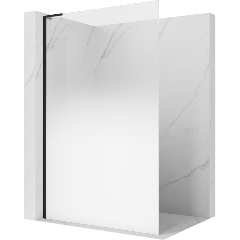 Mexen Kioto L Walk-in zuhanyfal, 90 x 200 cm, fehér ombre, 8 mm, fekete - 800-090-103-70-86