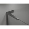 Mexen Kioto L Walk-in zuhanyfal 90 x 200 cm, fehér ombre 8 mm, gun metal - 800-090-103-95-86
