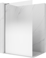 Mexen Kioto L Walk-in zuhanyfal 100 x 200 cm, fehér ombre 8 mm, gun metal - 800-100-103-95-86