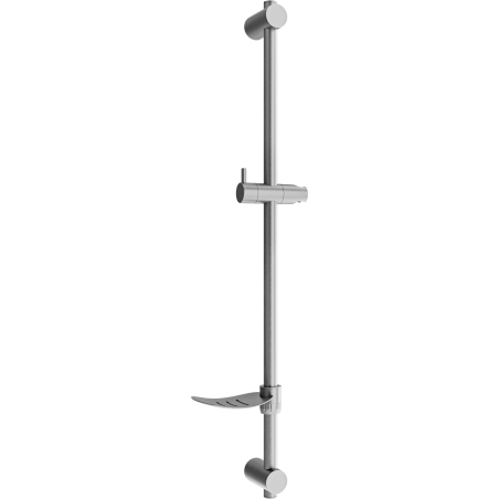 Mexen DF zuhanyrúd szappantartóval 80 cm, kefe gun szürke - 79382-66