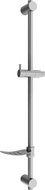 Mexen DF zuhanyrúd szappantartóval 80 cm, kefe gun szürke - 79382-66